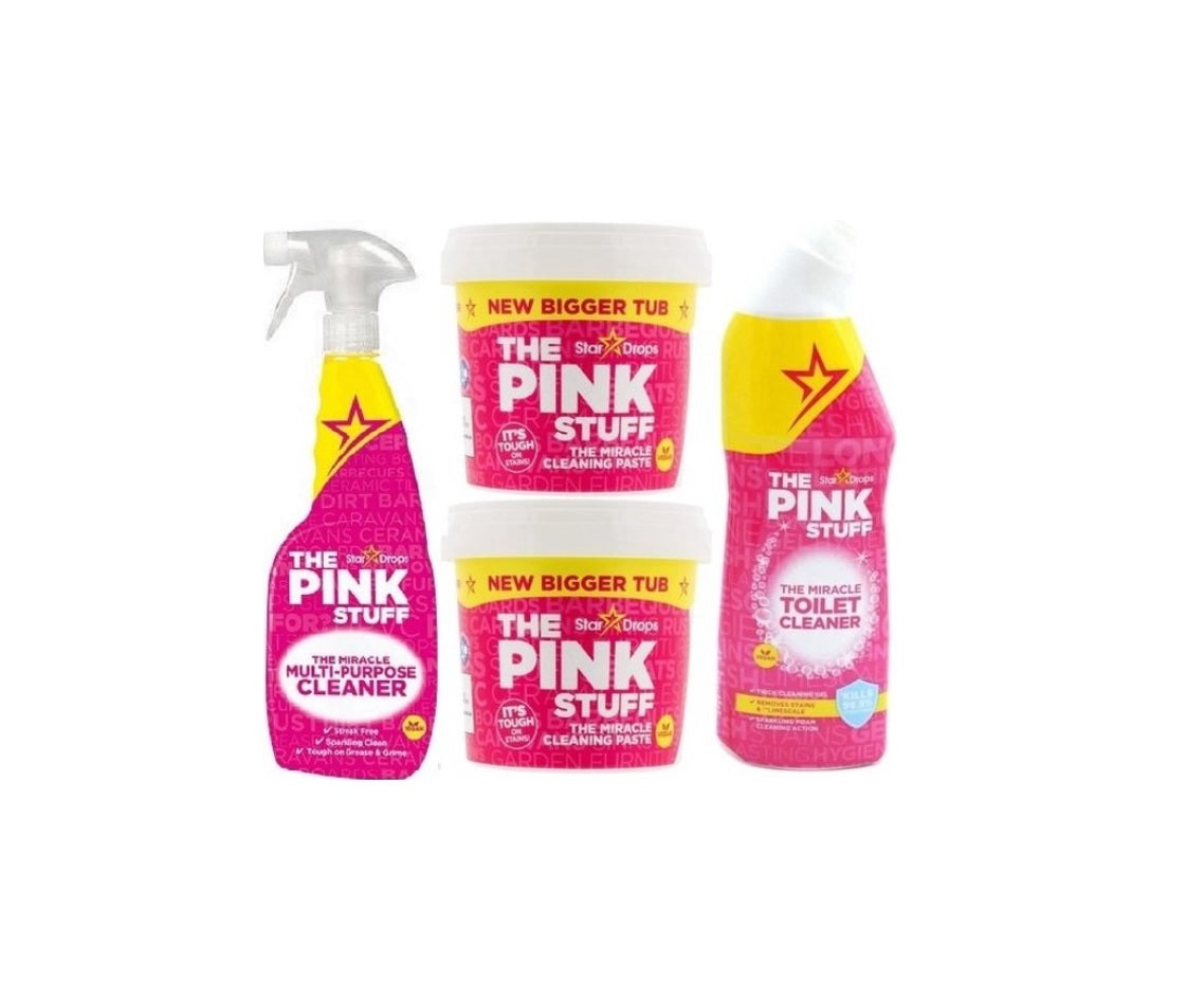 Stardrops The Pink Stuff Mega Bundle - 2x Pasta detergente 850gr + Det