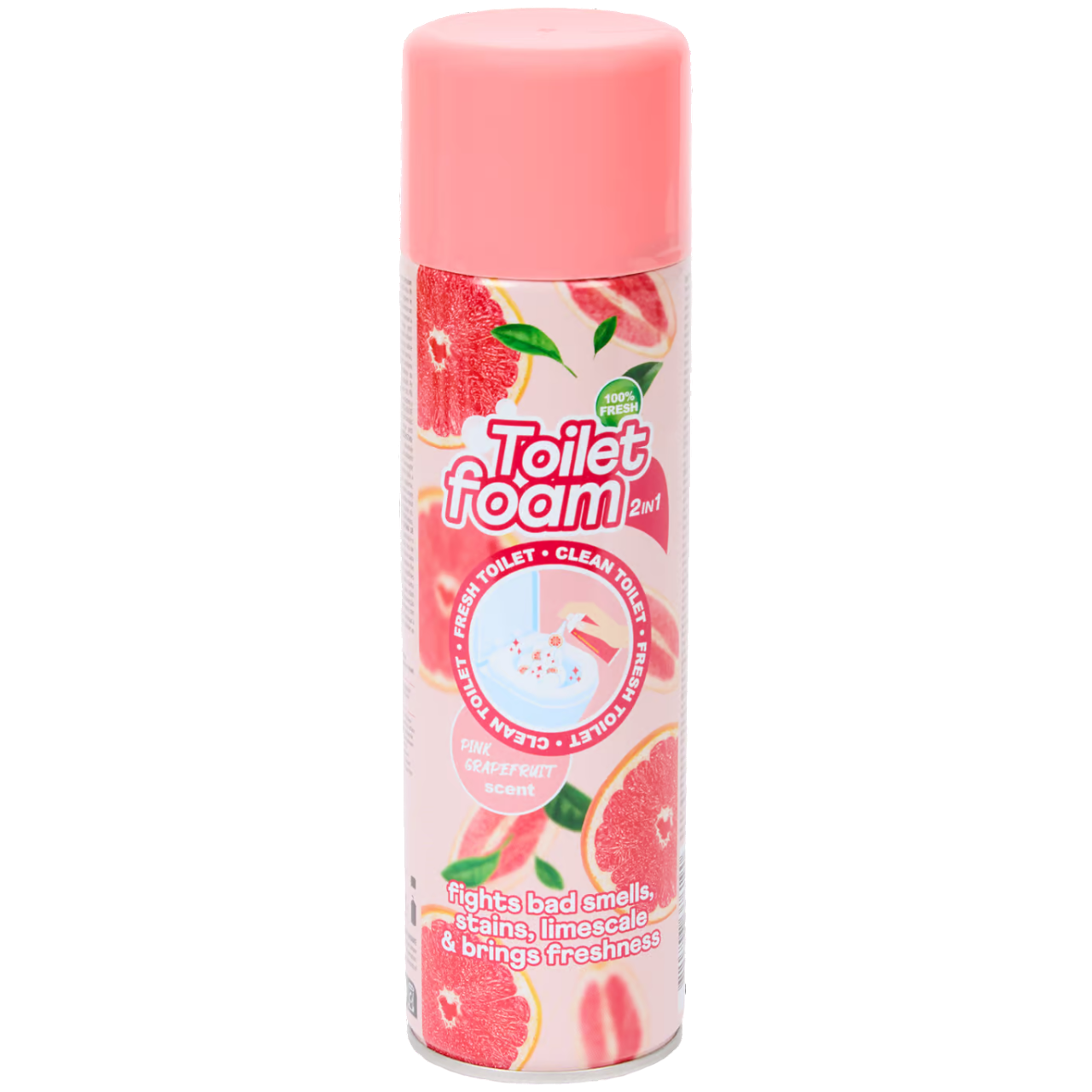 TikTok Viral Schiuma per Toilette 2 in 1 - Pompelmo Rosa / Frutti di Bosco